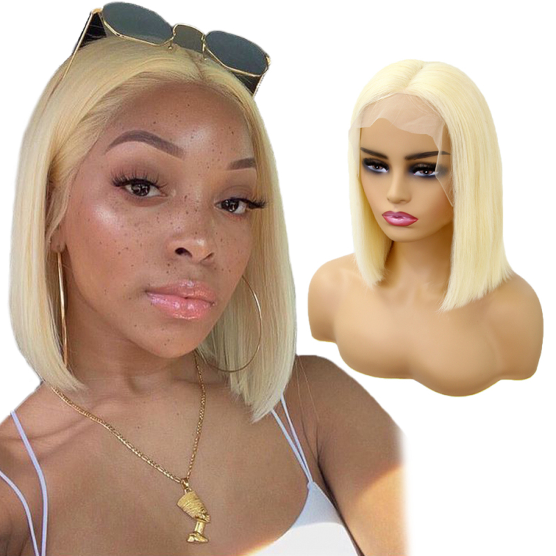 Blone 613  Lace Frontal Bob Wigs Straight Hair