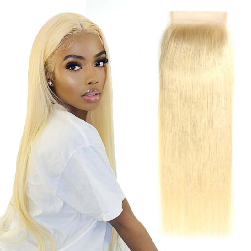 XYS Hair 5*5 Transparent Lace 613 Closure Straight