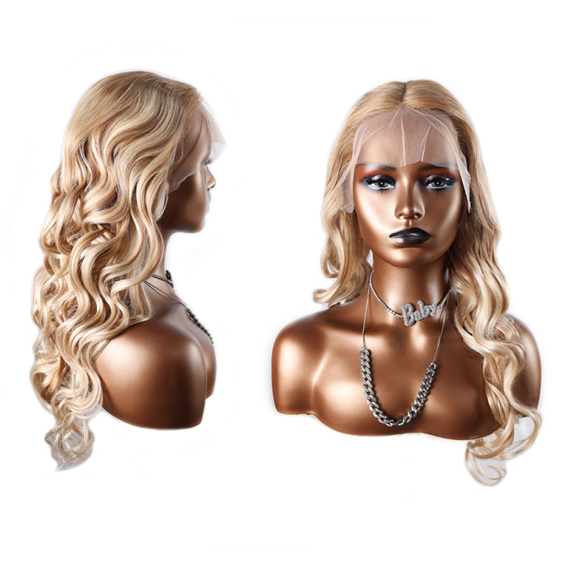 XYS Hair 13*6 Transparent Lace Frontal Color Wigs Loose Wave