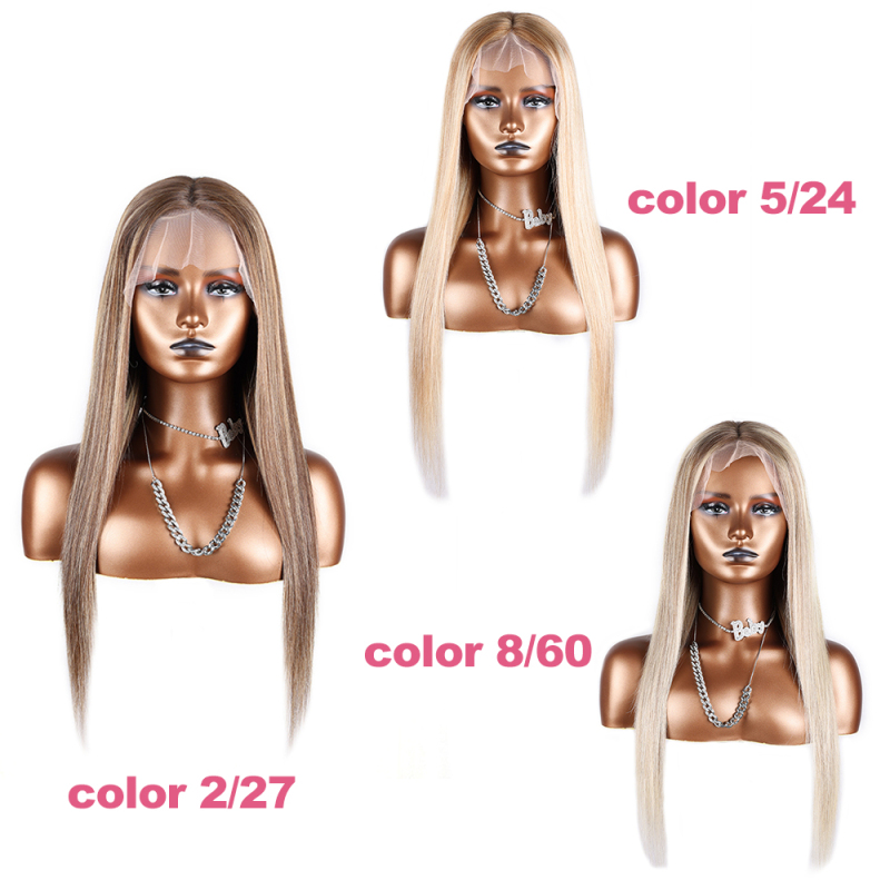 XYS Hair 13*6 Transparent Lace Frontal Color Wigs