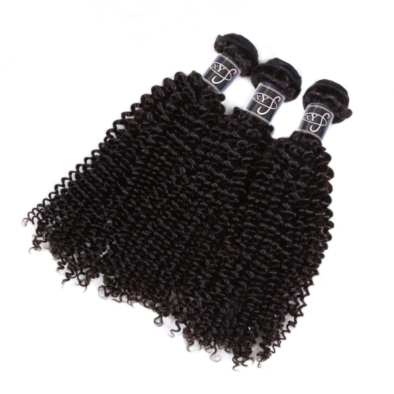 主图XYS Human Hair Kinky Curly Nature Color Bundles