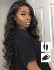 3/4 Bundles Deal Unprocessed Raw Cuticle Hair Loose Wave Bundles