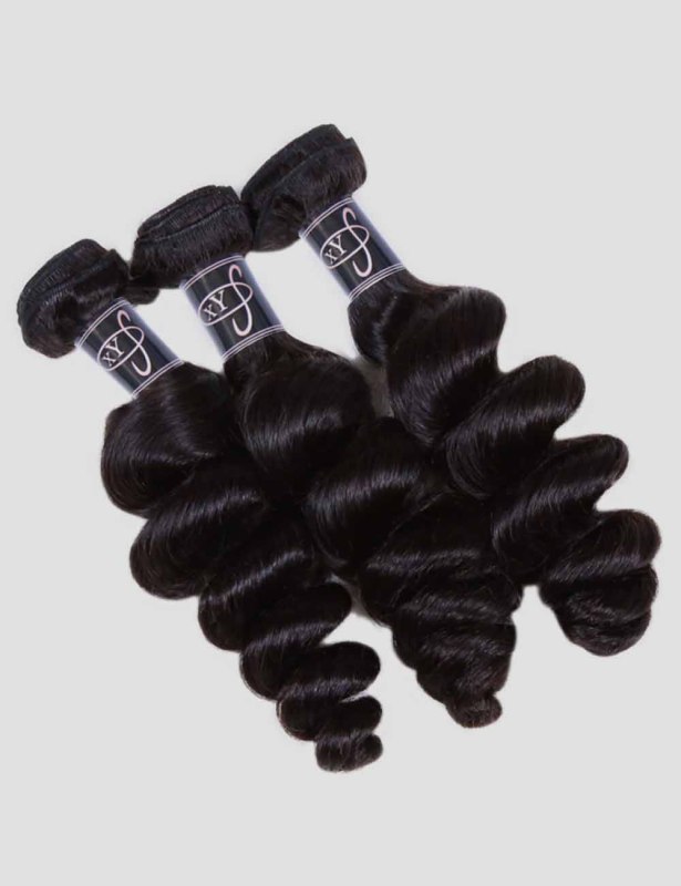 XYS hair Loose Curly Natural Black 100% Human Hair  Bundles 1/2 Bundles Deal