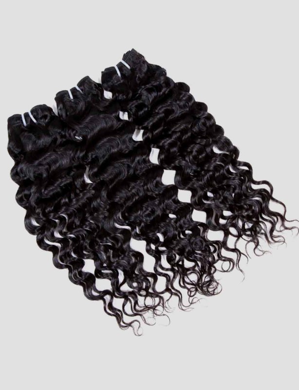XYS  Human Hair Italian Curly Bundles 3/4 Bundles Deal