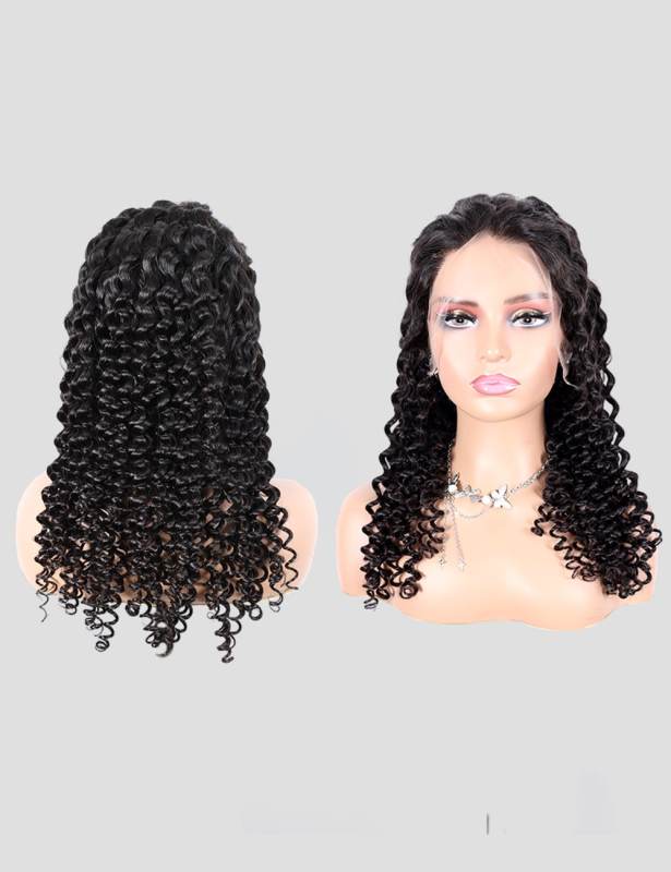 13x4 HD Lace Frontal  Wig Deep Wave Indian Virgin Human Hair