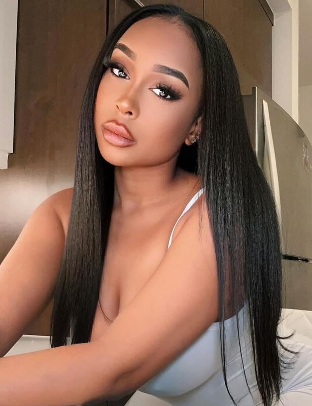 13x4  HD Lace Frontal wig Straight  Indian Virgin Human Hair