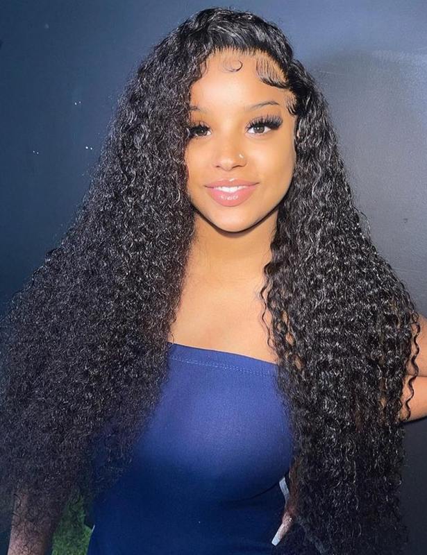 Italian Curly HD Lace Frontal Wigs With Baby Hair For Women