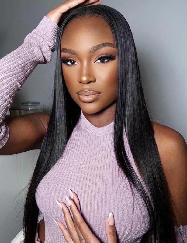 13x4  HD Lace Frontal wig Straight  Indian Virgin Human Hair