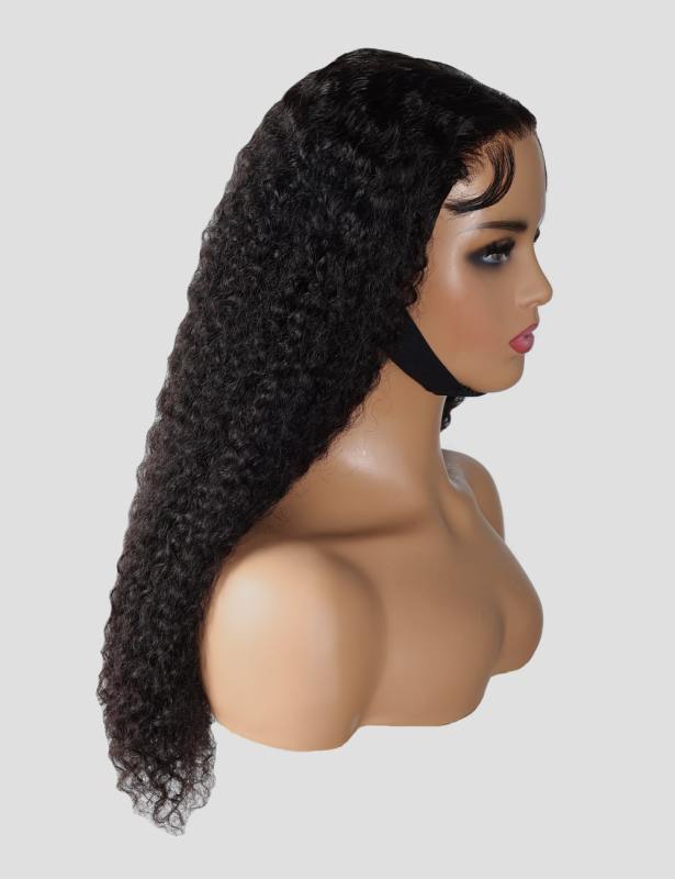 XYS Hair 5x5 Pre-Cut Lace Front Super  HD Lace Frontal  Wig Burmese Curly 180% Density