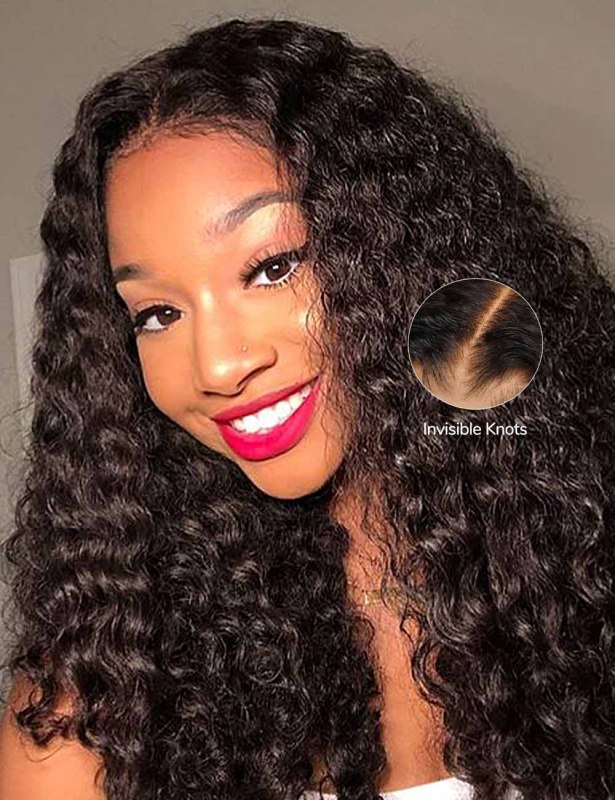 XYS Hair 13x4 Pre-Cut Lace Front Super  HD Lace Frontal  Wig Burmese Curly 180% Density