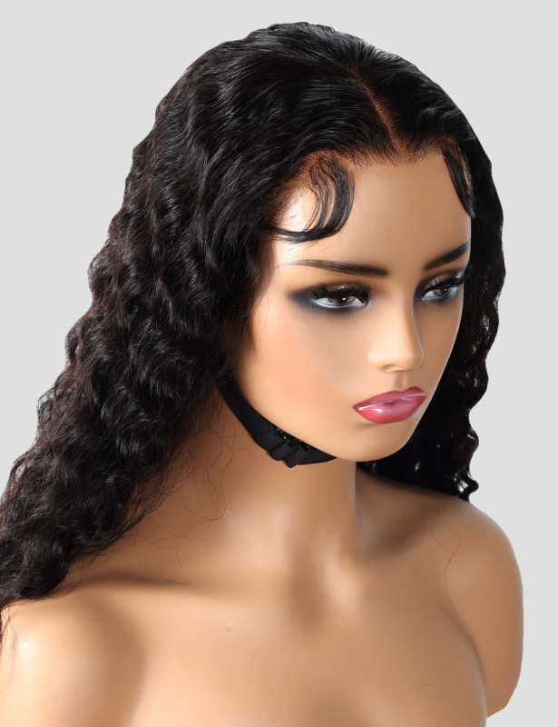 XYS 5x5 Pre-Everything HD Closure Wig  Water Wave  With Pre Bleached Knots Plucked Hairline