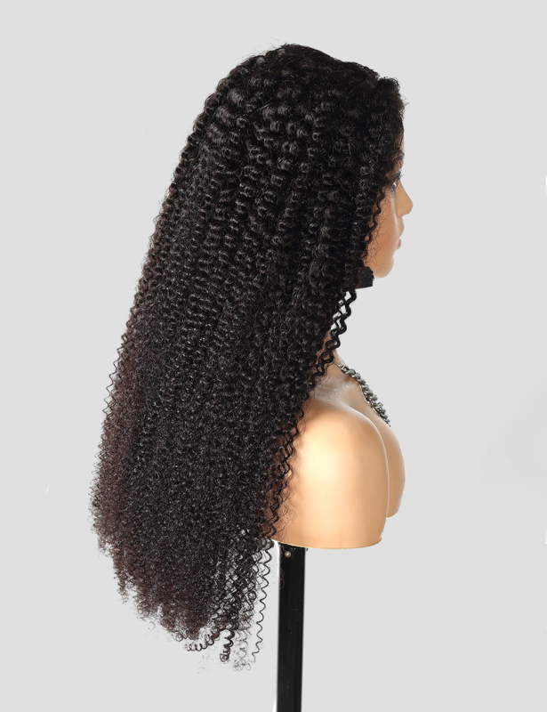 XYS 5X5 Pre-Cut Lace Bye Bye Knots Kinky Curly Lace Closure Wig With Effortless Invisible Lace