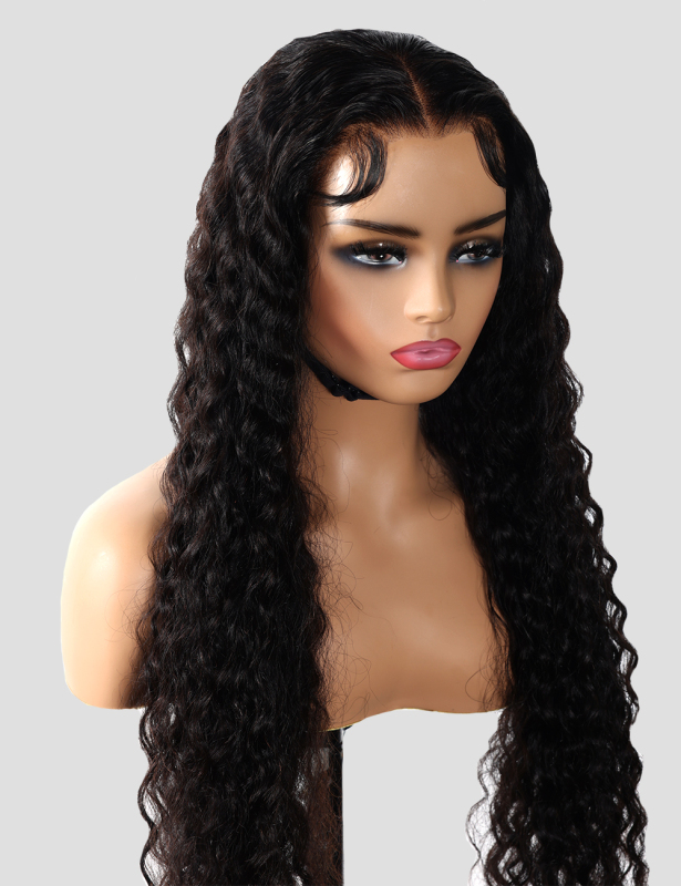 XYS Hair 13X4  Pre-Bleached  HD Lace Frontal  Wig Water Wave With Hairline