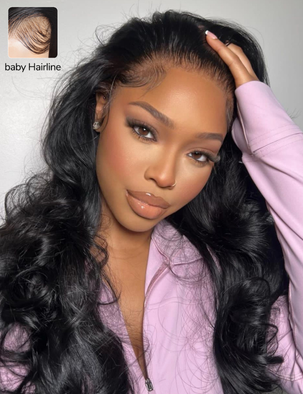 XYS Hair 13x4 Pre-Cut Lace Front Super  HD Lace Frontal  Wig Body Wave