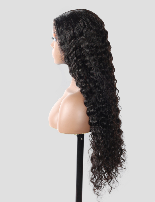 XYS Hair 13X4  Pre-Bleached  HD Lace Frontal  Wig Water Wave With Hairline