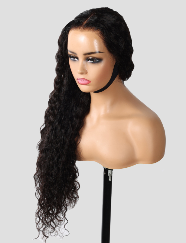 XYS Hair 13X4  Pre-Bleached  HD Lace Frontal  Wig Water Wave With Hairline