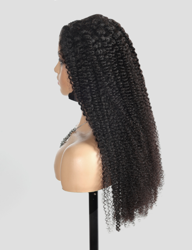 XYS Hair 13x4 Pre-Cut Lace Front Super  HD Lace Frontal  Wig Kinky Curly 180% Density