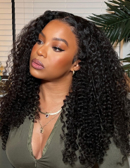 XYS Hair Deep Curly Hair 4x4 Transparent Lace Closure With Natural Hairline And Baby Hair