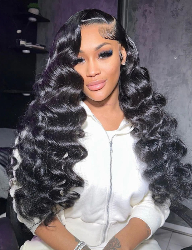 XYS Hair Natural hairline 4*4 Transparent Lace Closure Loose Curly