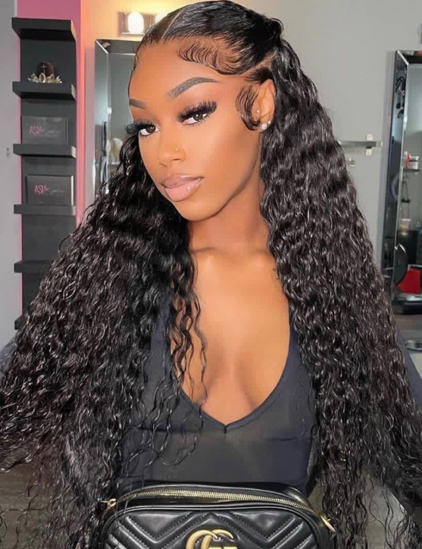 XYS Hair 13*4 Natural hairline Transparent Lace Frontal Italian Curly suitable for all skin tones