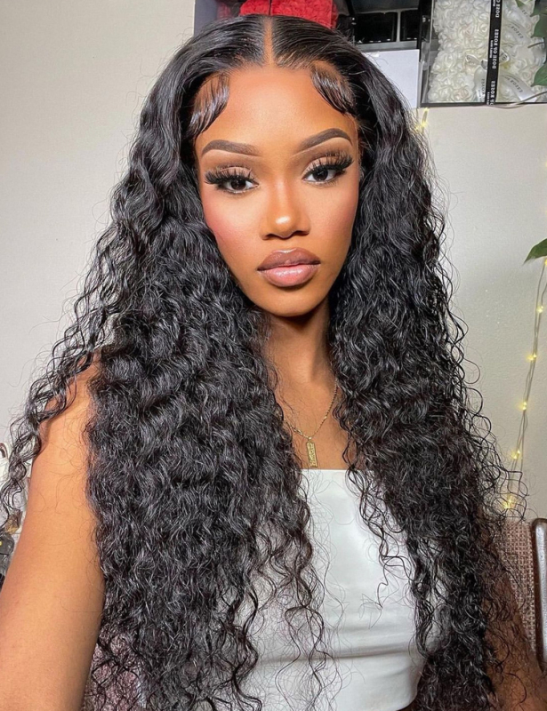XYS Hair 13*4 Natural hairline Transparent Lace Frontal Italian Curly suitable for all skin tones