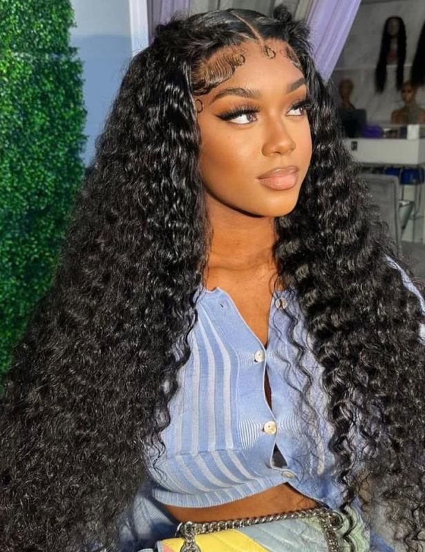 XYS Human Hair  5*5 HD Undetectable Invisible Lace Closure Deep Wave