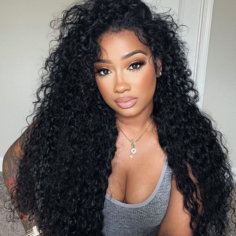 XYS   Hair Deep Wave  HD 13x4 Lace Frontal with Natural Hairline.