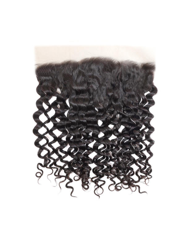 XYS  Hair Italian Curly  HD 13x4 Lace Frontal Water Wave With Pre-Plucked