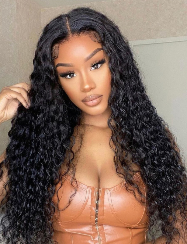 XYS Hair  4*4  HD Lace Closure Italian Curly  With Nature Hairline