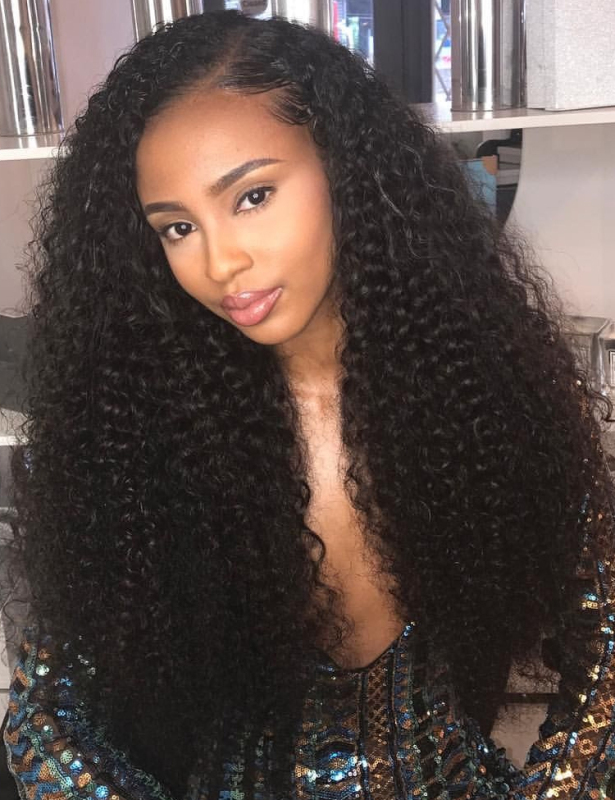 XYS Hair Human Hair Deep Curly  4*4  HD Lace Closure with High Quality