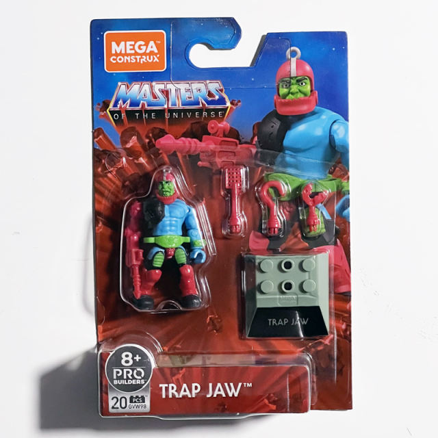 Mega Bloks Construx Masters Of The Universe Heroes Trap Jaw Scareglow Tri-Klops Roboto Man-E-Faces 5 Pcs lot Building Blocks Construction Toys
