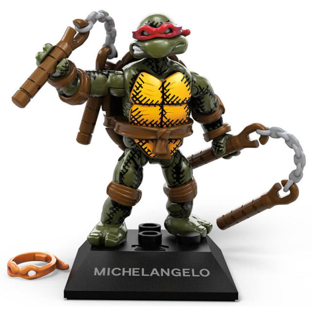 Mega Bloks Construx Teenage Mutant Ninja Turtles TMNT GPH81 Michelangelo Building Blocks Construction Toys
