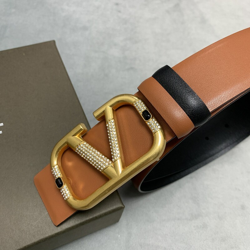 Plain leather dual-use female belt plate buckle waist accessories skirt belt with 4.0 leather temperament female belt