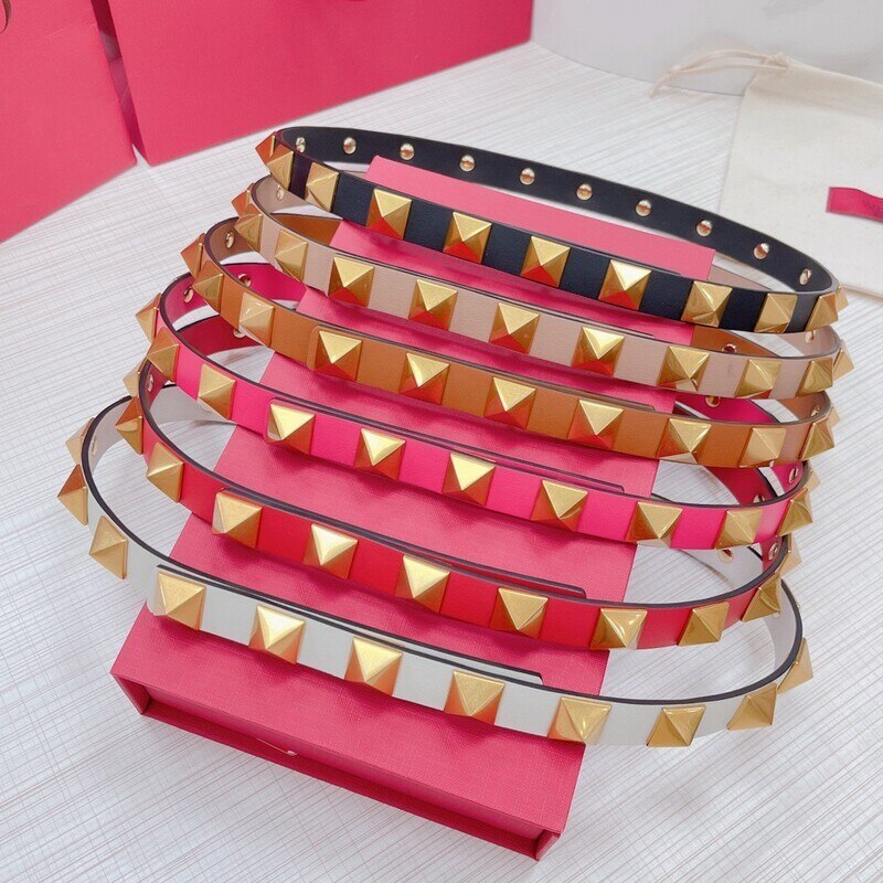 Fashion waist belt 2.0 cowhide double layer hardware belt women's waist collection skirt belt tower decorative belt