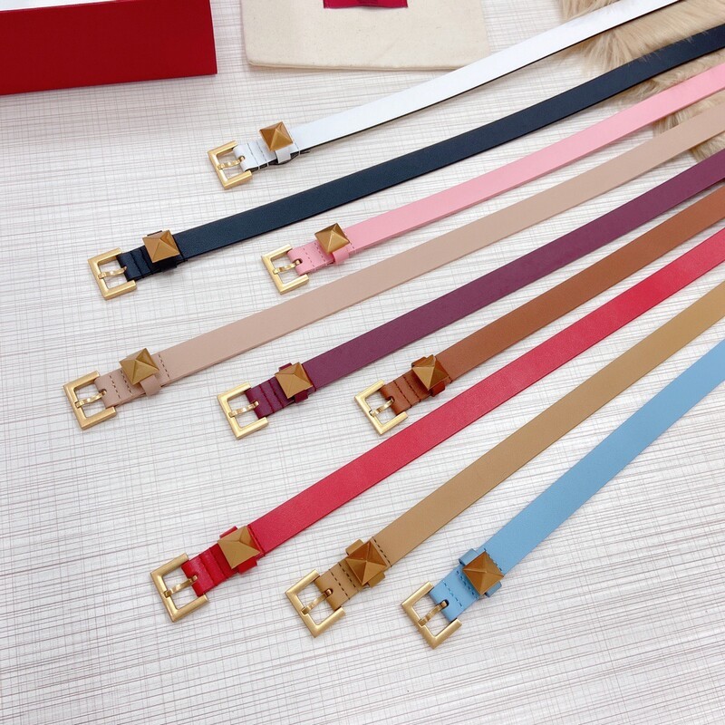 Thin version color cowhide waistband versatile needle buckle fashion waist belt accessories 2.0 women's waist belt