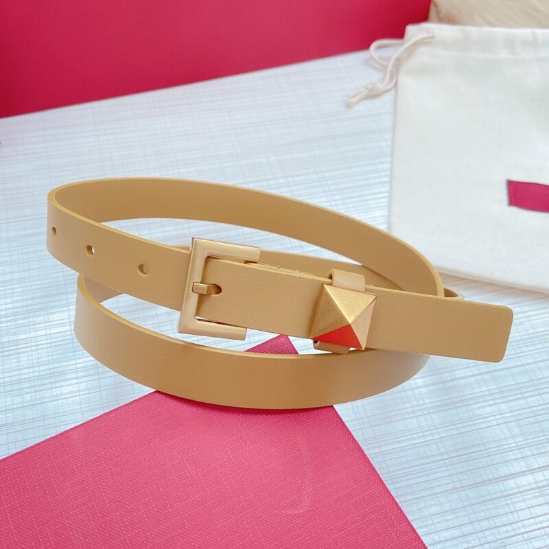 Thin version color cowhide waistband versatile needle buckle fashion waist belt accessories 2.0 women's waist belt