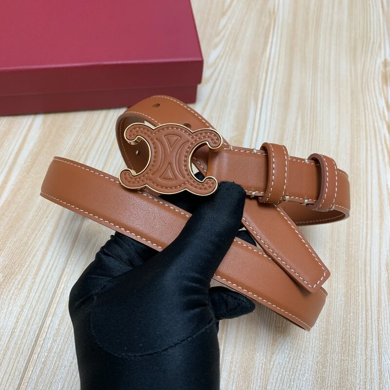 Women's leather waistband fashion accessories 2.5 Women's waistband new smooth leather head belt