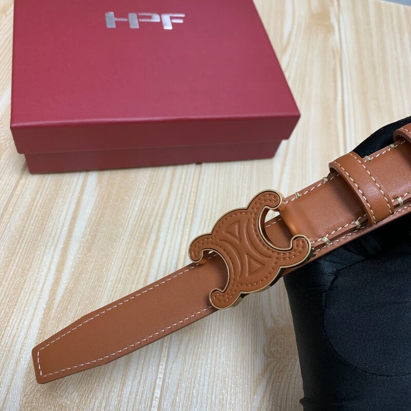 Women's leather waistband fashion accessories 2.5 Women's waistband new smooth leather head belt