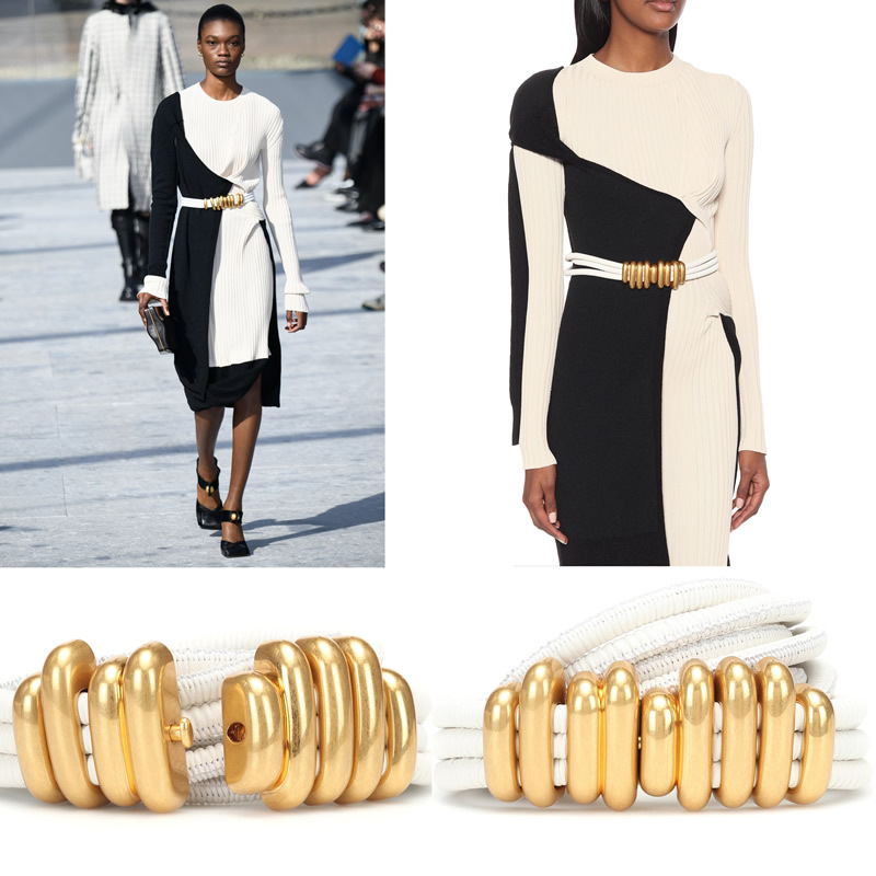 Elastic sheepskin lady skirt strap Rope twist elastic belt lock elastic leather belt accessories fashion matching dress belt