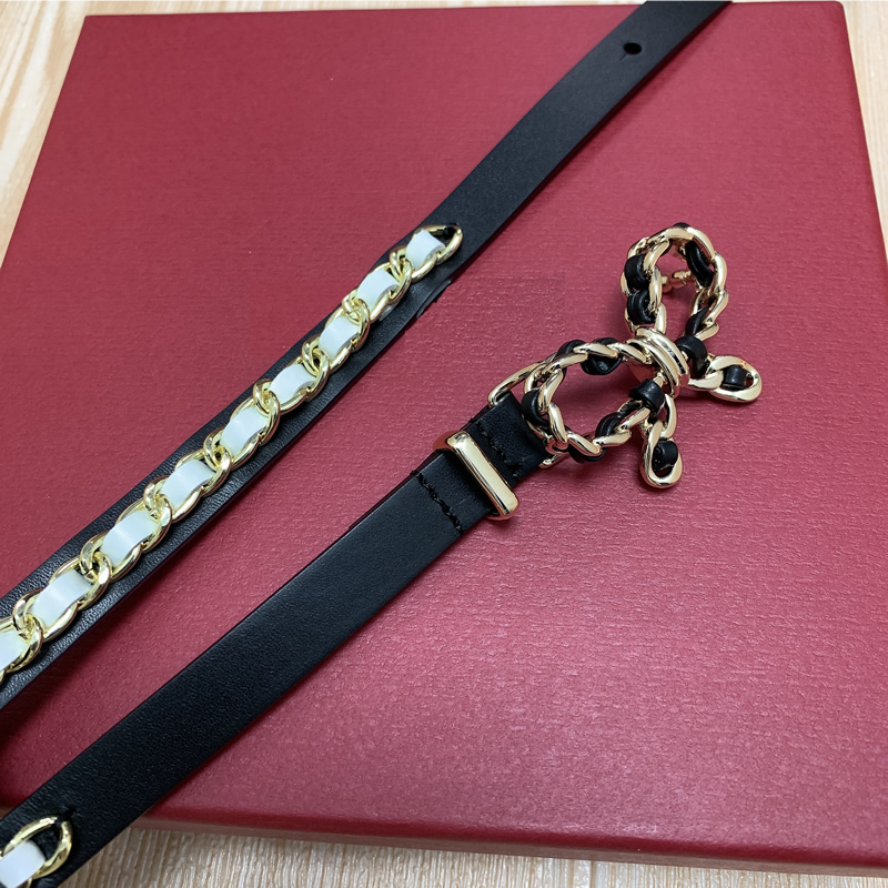 Braided leather waist Belt 1.5 mini waist belt Fashion hand-braided leather bow belt with women's belt