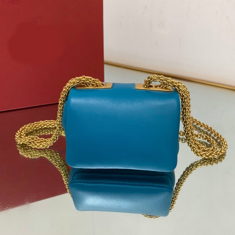 Mini size soft suede bag chain small handbag decoration oversized rivets chain bag magnetic buckle open and close soft sheep leather lining backpack