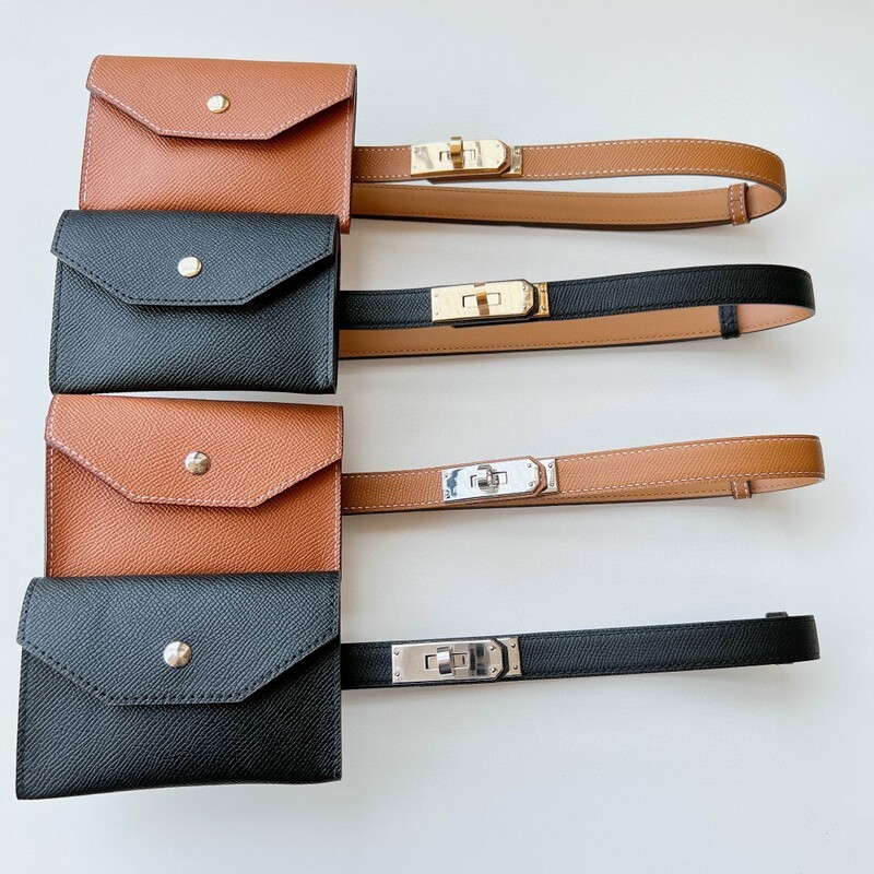 Leather clothing Elastic belt adjustment waist belt for women's 1.8 fine version lock adjustable belt for women's leather belt