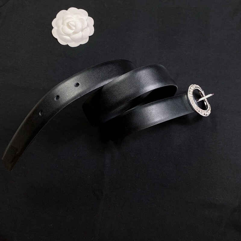 Goose egg shape with drill needle type head female trouser belt 3.0 cowhide waist embellish belt fashion style accessory belt