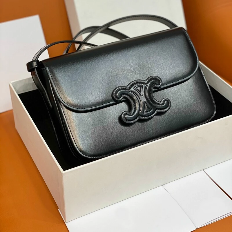 Exquisite high quality cowhide dark three-dimensional relief women's bag high-end style strap bag