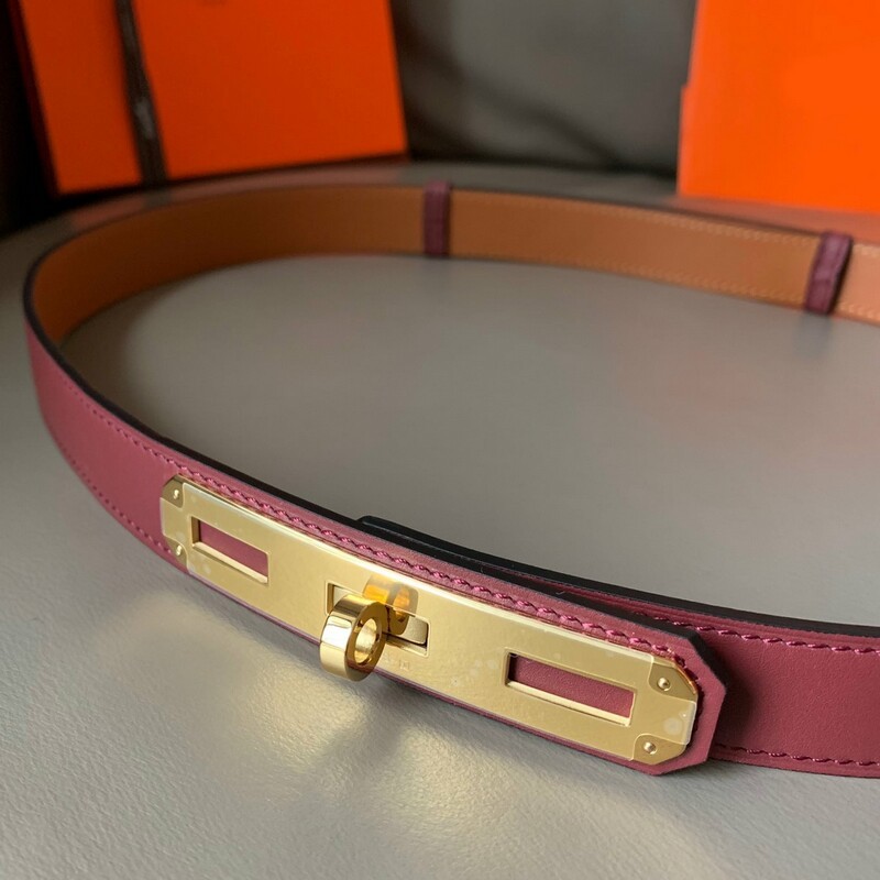 Retractable cowhide uniform size women's Belt 2.5 Stainless Steel Lock Accessories Leather elastic palm print skirt belt