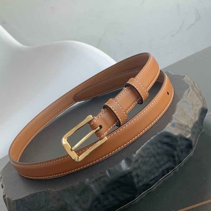 Cowhide top layer thin version 1.8CM belt for girls narrow version with pant belt plain plain simple denim belt