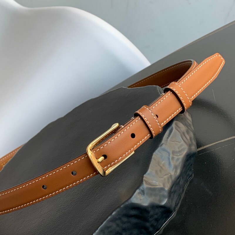 Cowhide top layer thin version 1.8CM belt for girls narrow version with pant belt plain plain simple denim belt