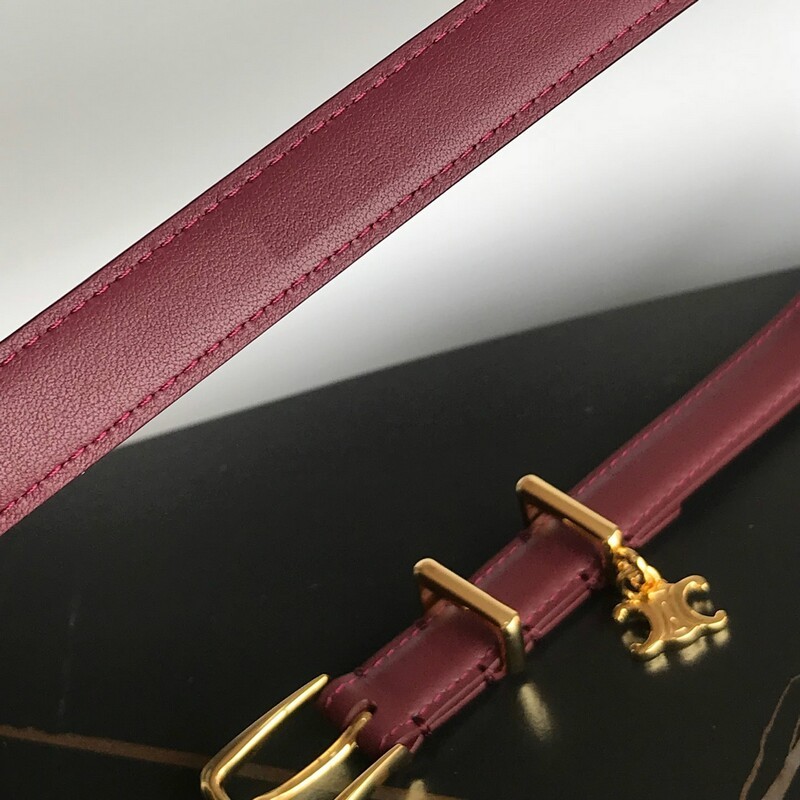 Waist small needle belt for women delicate hardware pendant fashion belt 1.8CM high quality leather accessory belt