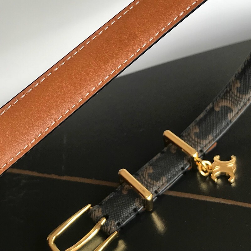 Waist small needle belt for women delicate hardware pendant fashion belt 1.8CM high quality leather accessory belt