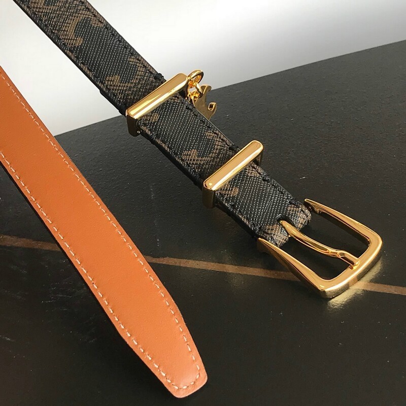 Waist small needle belt for women delicate hardware pendant fashion belt 1.8CM high quality leather accessory belt